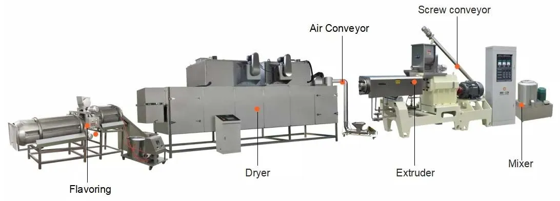 puffed snack foods making machines