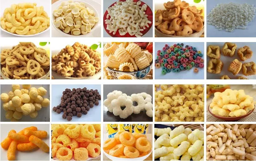 puffed snack foods extruder 