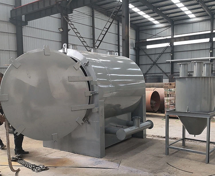 wood charcoal Horizontal Carbonization Furnace